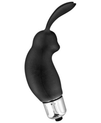 Stimulateur de clitoris vibrant noir rabbit 